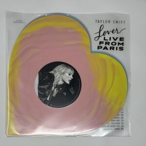 Taylor Swift’s Lover Live from Paris. 💕 Set of heart-shaped vinyls